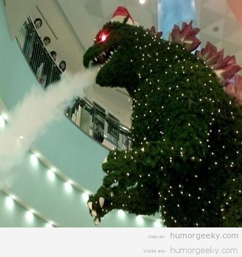 Godzilla ataca en el centro comercial