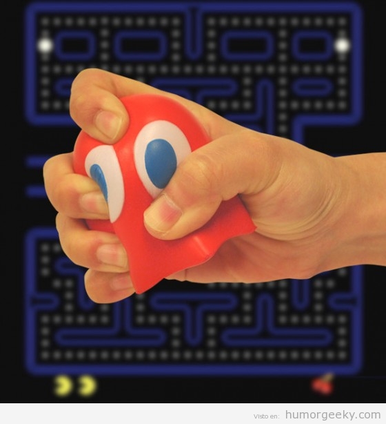 Bola antiestrés fantasma de Pac-Man