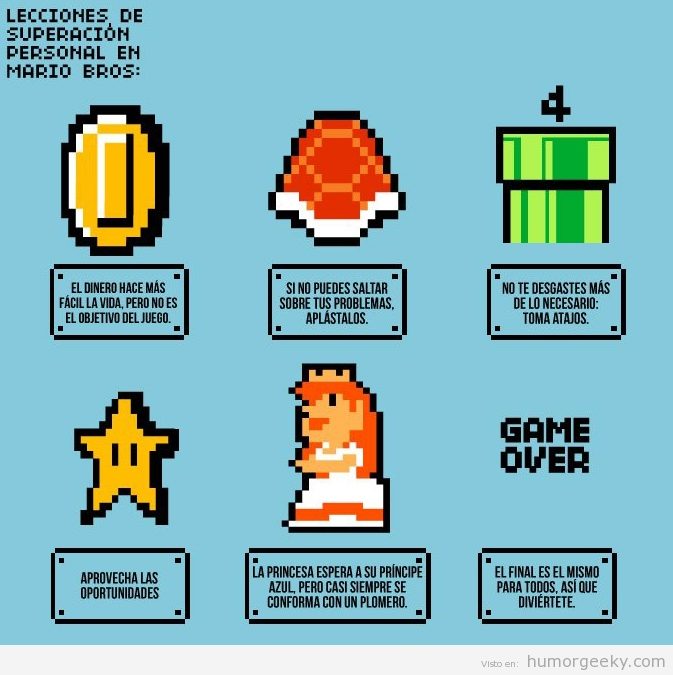 Lecciones vitales que nos enseña Super Mario Bros