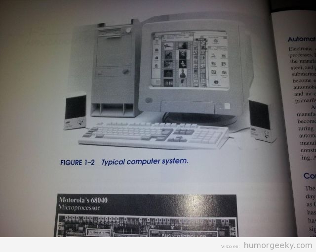 Ejemplo del típico sistema informático old school