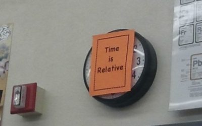 El reloj de mi clase de ciencias