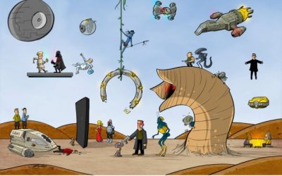Reconoces todas las películas de este dibujo?