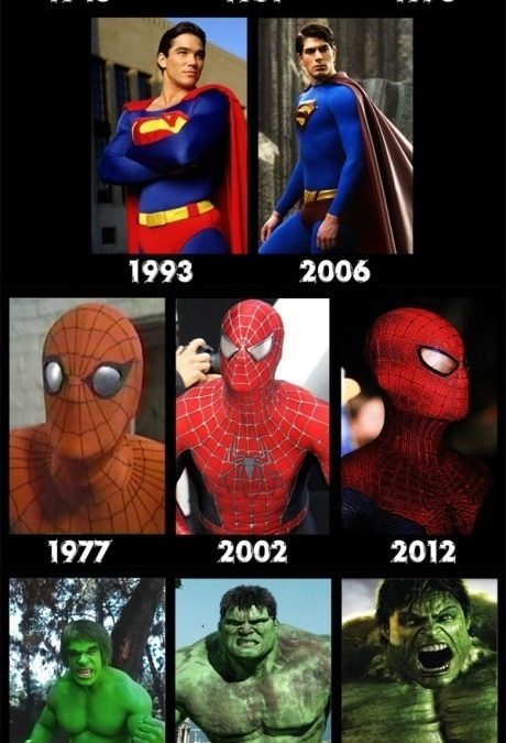 Los superhéroes mejoran con el tiempo