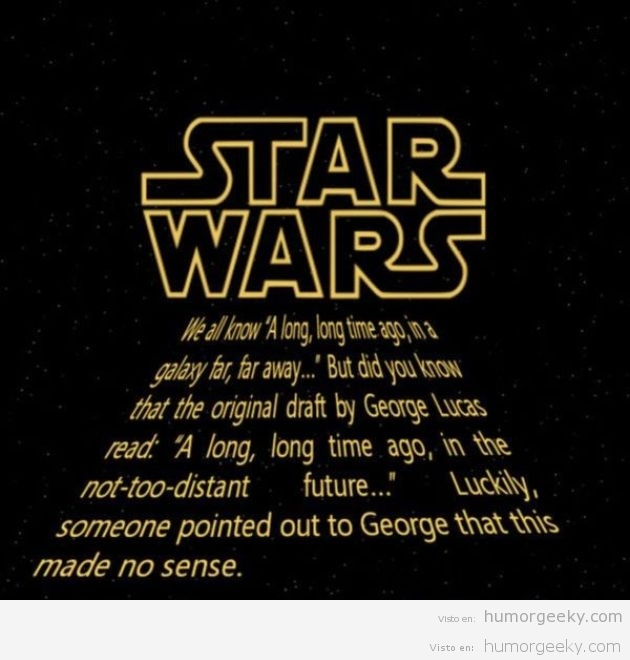 Cosas que no quizás no sabías de Star Wars