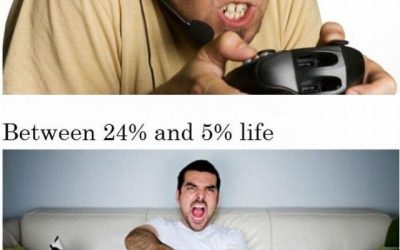 Jugando a videojuegos de lucha…