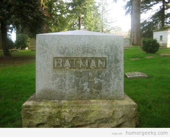 Lápida de Batman
