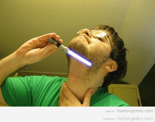 Máquina de afeitar geek