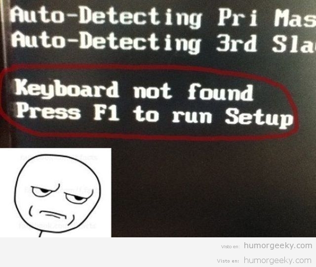 Keyboard not found