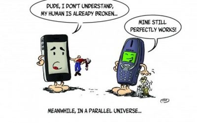 En un universo paralelo, un smartphone habla con un Nokia 3310…