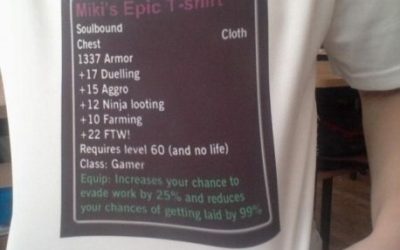 Camiseta épica para gamers