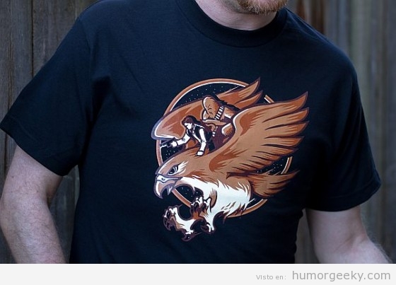 Camiseta geek halcón milenario
