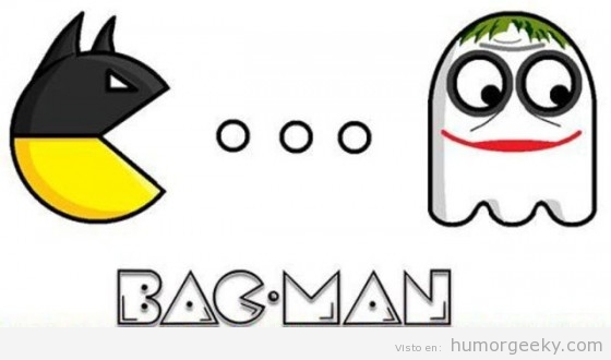 Batman Pacman se come al Joker