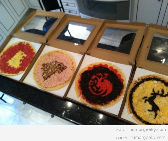 Pizzas Game of Thrones