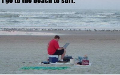 Bueno, me voy a la playa a surfear
