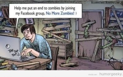 Facebook y su utilidad contra zombis