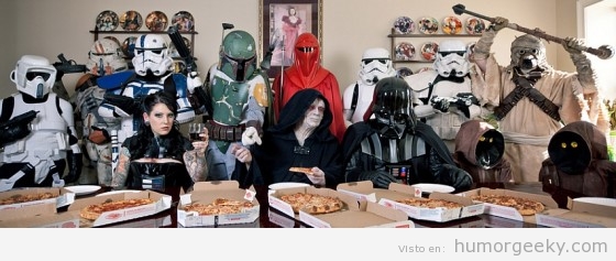 La última cena recreada con personajes de Star Wars