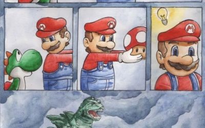 Mario, no le des una seta a Yoshi