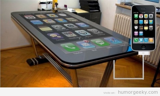 Mesa con forma de Iphone