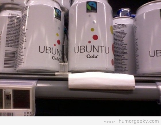 Refresco para geeks llamado Ubuntu Cola
