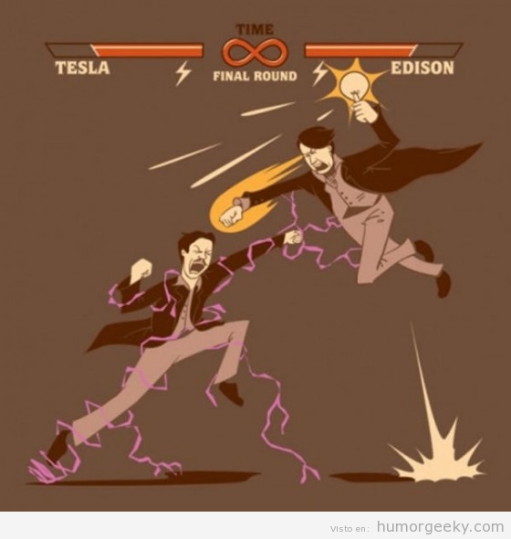 Nicola Tesla contra Thomas Edison