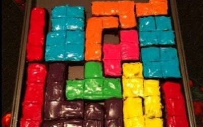 Postre para fans del Tetris