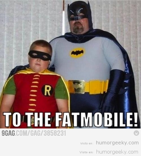 Robin y Batman Gordos