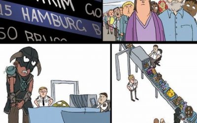 Puñeteros controles de los aeropuertos