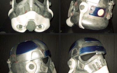 Casco de soldado imperial al estilo R2-D2
