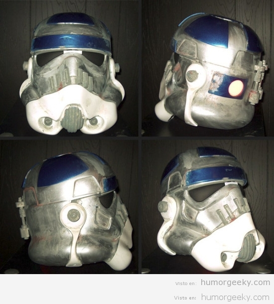 Casco de soldado imperial al estilo R2-D2