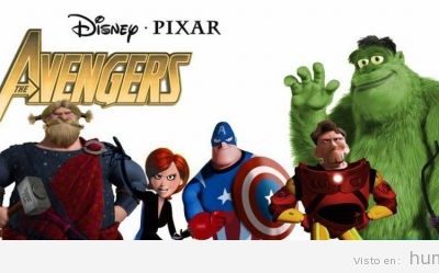 Si Los Vengadores fuesen de Pixar…
