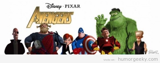 Los Vengadores al estilo  Pixar