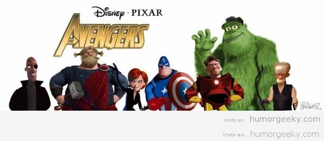 Si Los Vengadores fuesen de Pixar…