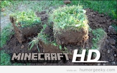 Ya que estamos fuera, juguemos a Minecraft