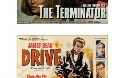 Carteles de películas geek al estilo clásico