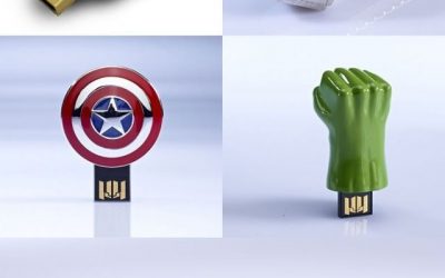Pendrives de superhéroes