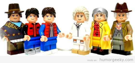 Personajes de Regreso al futuro con Lego