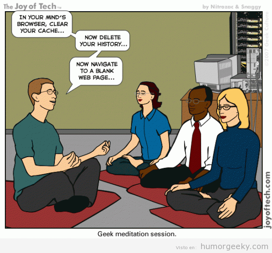 Como meditan los geeks