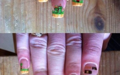 Uñas pintadas a lo Mario