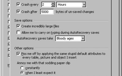 Los ajustes ocultos del software