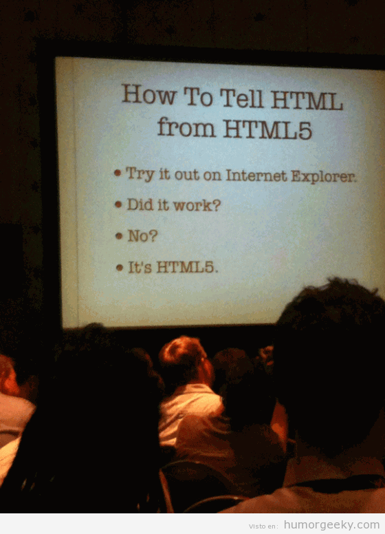 Cómo saber si un código está escrito en HTML 5
