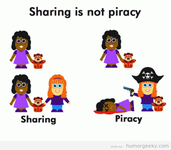 Compartir no es piratería