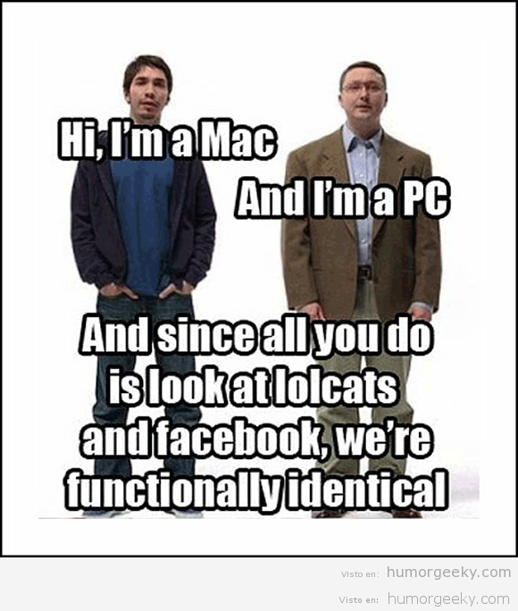 Diferencias entre los usuarios de Mac y PC