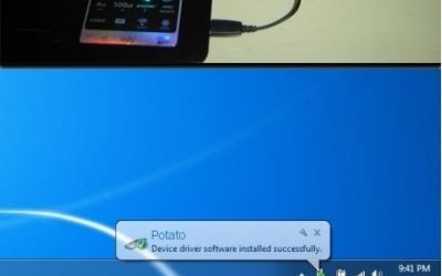 Patata con conexión usb