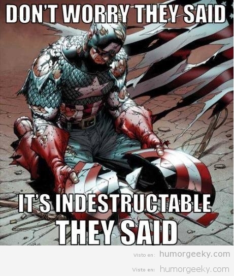 El Capitán América necesita una garantía extendida para su escudo