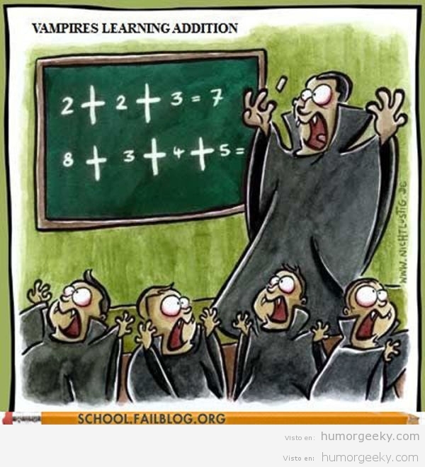 Los vampiros no pueden sumar