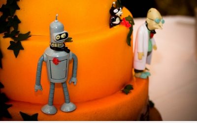 Tarta inspirada en Futurama