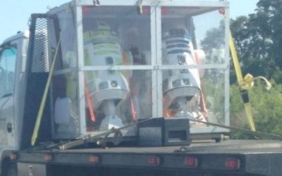 R2-D2 fuera de servicio