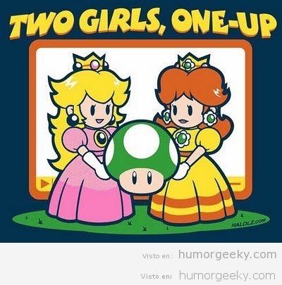 Two girls, one up