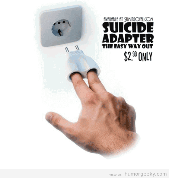 Adaptador para de enchufe para suicidas