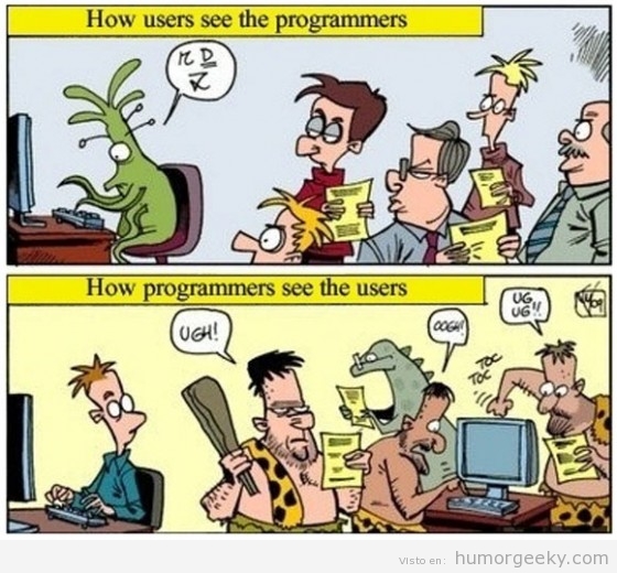 Cómo se ven los programadores y la gente que no lo es